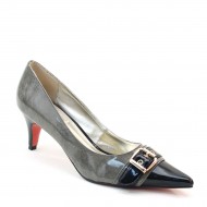 Brieten Women's Pointed Toe Buckle Kitten Heel