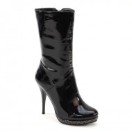 Brand New Brieten Women's Mid-Calf High Stiletto Heel Boot