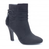 New Brieten Women's Tassels High Heel Dress Ankle Boots
