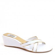 Brieten Brieten Women Cross Strappy  Platform Slide Wedge Sandal