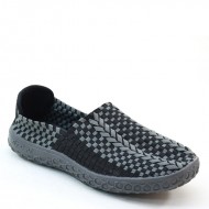 Brieten Brand New Woman's Woven Checkered Thick Soled Elastic Shoes