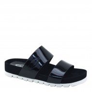 New Brieten  Women's Wide Stappy Comfort Thick Sole Casual Slipper Flat Slide Sandals