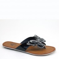 New Brieten  Women's Cute Rhinestone Butterfly Flip-flop Thong Flat Comfort Slide Sandals
