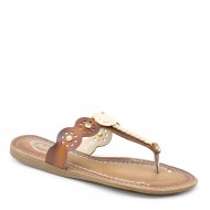 New Brieten Women's Rhinestones Metallic Ornament T-strap Flip-flop Comfort Flat Slide Sandals