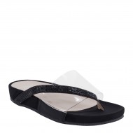 Brieten Women's Flat Sandals Slippers Clear Transparent Low Heel Clip toe Sandal