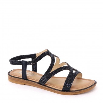 New Brieten Women's Rhinestones Comfort Flat Sandals