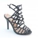 New Brieten Women's Rhinestones Strappy Peep Toe Ankle Strap High Heel Slingback Dress Party Sandals