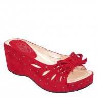 Brand New Ladies' Studded Rhinestone Bowknot Platform Wedges Sandals