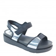 New Brieten Women's Ankle Strap  Hook& Loop Casual Comfort Thick Sole Sport Sandals
