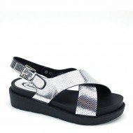 New Brieten Women's Cross Strap Buckle Casual Comfort Thick Sole Sport Sandals