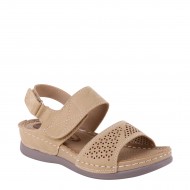 New Brieten Women's Hook&Loop Comfort Flat Sandals