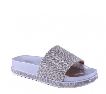 Brieten New Women's Glittery Platform Sandals