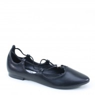 New Brieten Women's Cut-out Lace-up Pointy Toe Comfort Flat Shoes