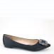 Women's Rhinstones Pointy Toe Comfort Flat Black Wedding Shoes