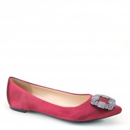 Women's Rhinstones Pointy Toe Comfort Wedding Shoes Flats