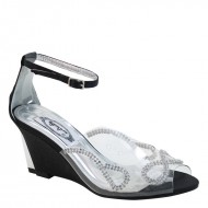 Women's Rhinestone Ankle Strap Wedding shoes Wedges