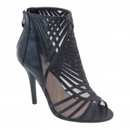 New Brieten Women's Cut-out Zipper Peep Toe Stiletto Heel Booties