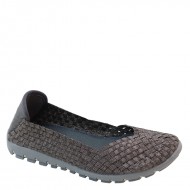 New Brieten Women's Woven Checkered Thick Soled Flat Elastic Comfort Shoes