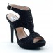 New Brieten Women's Rhinestone Slingback Peep Toe High Heel Dress Party Sandals Evenings