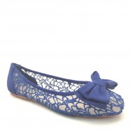 New Brieten Women's Cute Bow Mesh Ballet Flat Comfort Shoes
