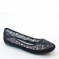 Brand New Brieten Women's Mesh Hollow Flower Espadrilles Straw Round Toe Flats