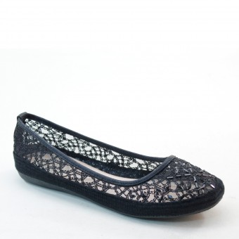 Brand New Brieten Women's Mesh Hollow Flower Espadrilles Straw Round Toe Flats